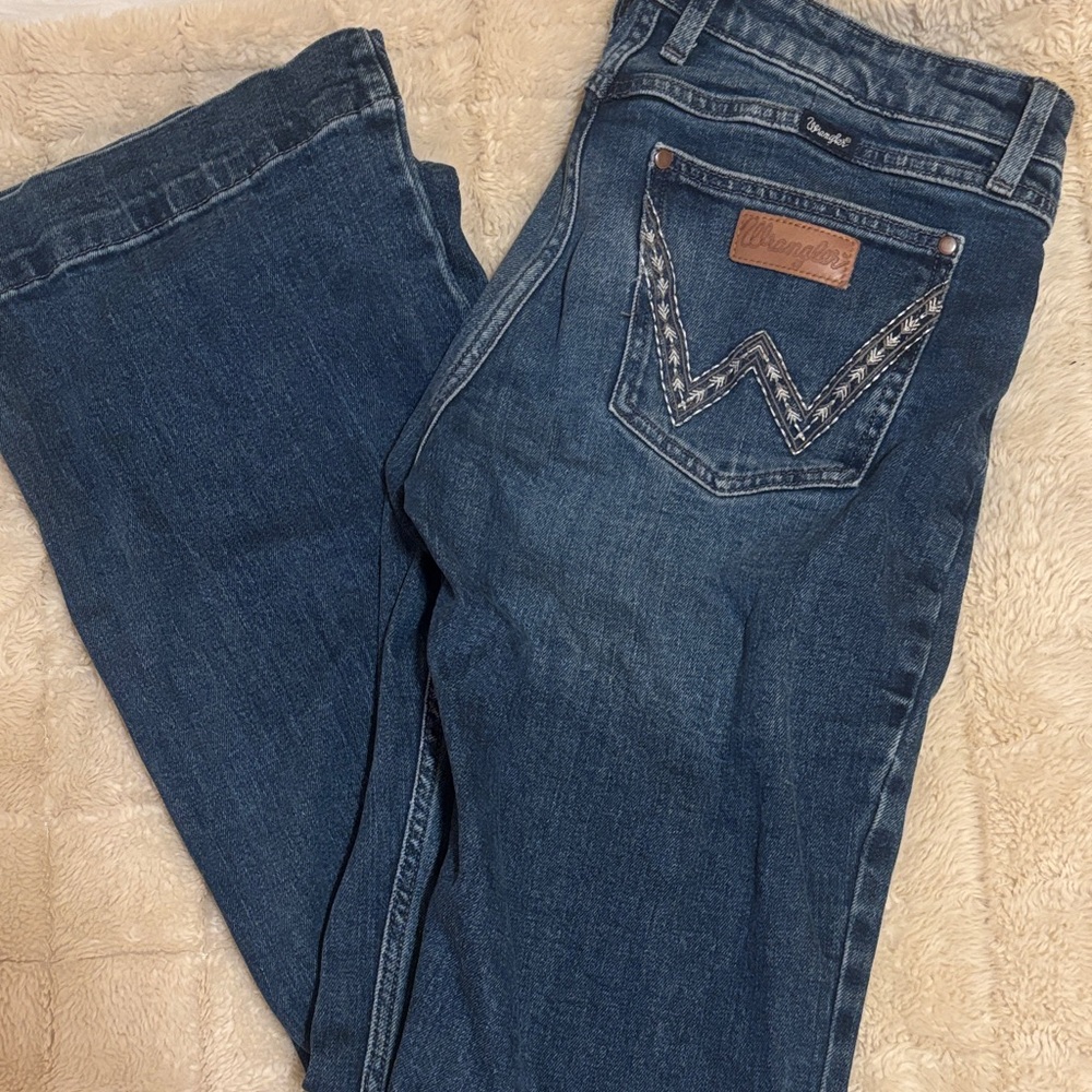 Wrangler Women's Dark Blue Trouser Jeans